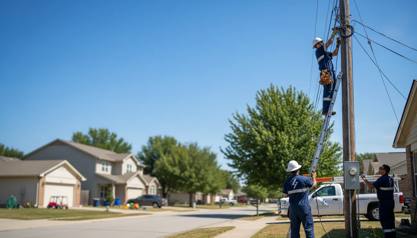 Residential electrician providing installation services in Lyons, OH
